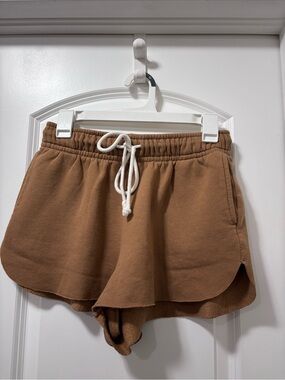wild fable Cozy Drawstring Athletic Shorts in Brown